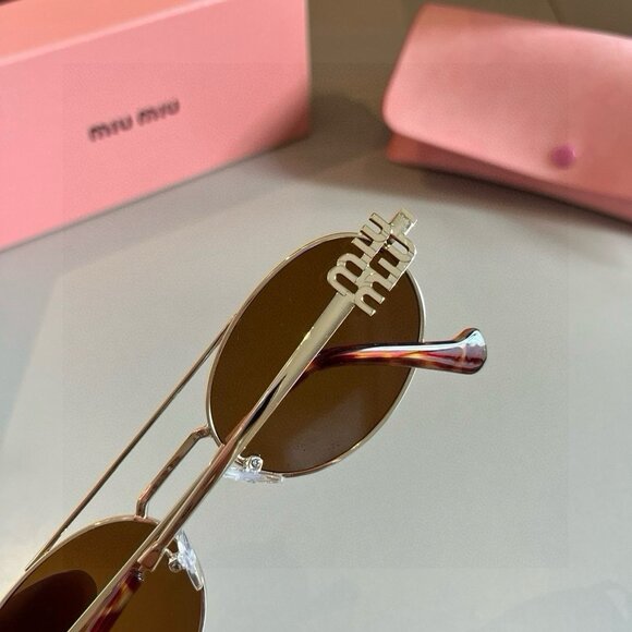Miu Miu Brown Sunglasses - Picture 6 of 8